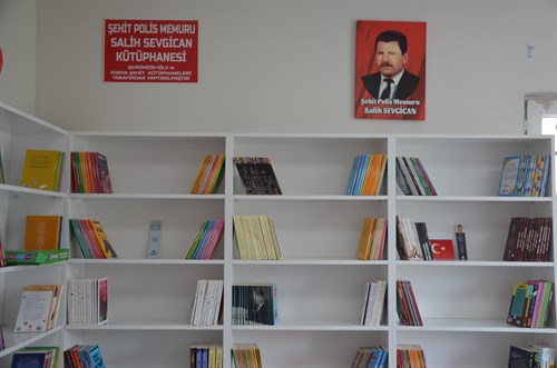 Şehit Polis Memuru Salih Sevgican Adına Yapılan Kütüphane Açıldı